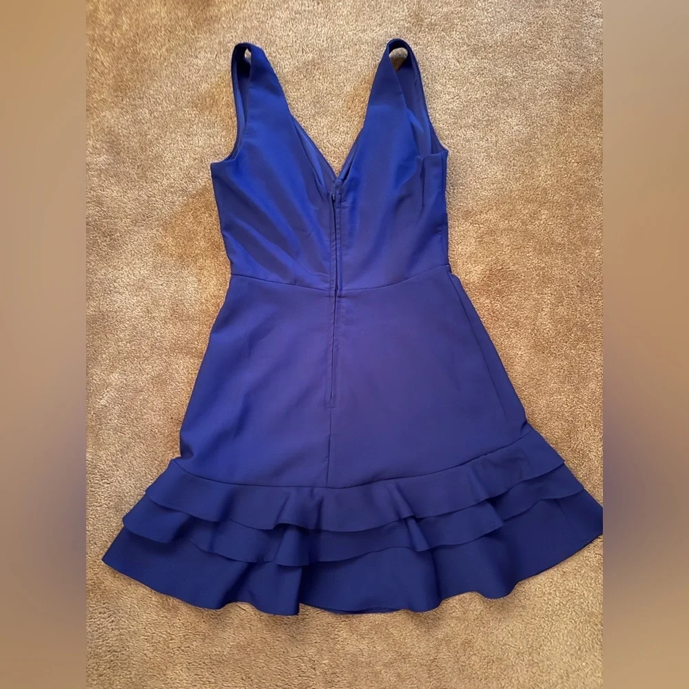 Teeze Me Royal Blue Ruffle Hem Dress | Juniors Size 5/6 - Picture 2 of 10